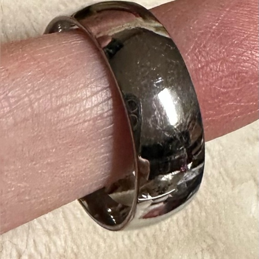 Tungsten Carbide silver Wedding Ring Band